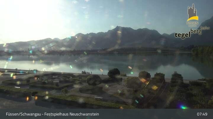 Archiv Foto Webcam Ludwigs Festspielhaus in Füssen