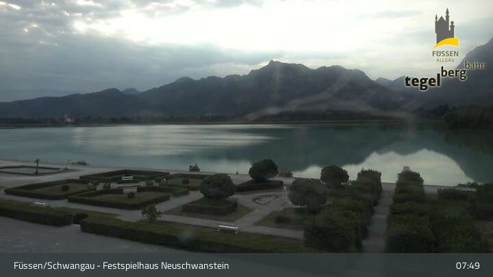 Archiv Foto Webcam Ludwigs Festspielhaus in Füssen