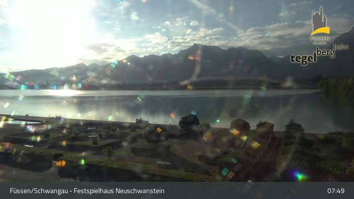 Archiv Foto Webcam Ludwigs Festspielhaus in Füssen