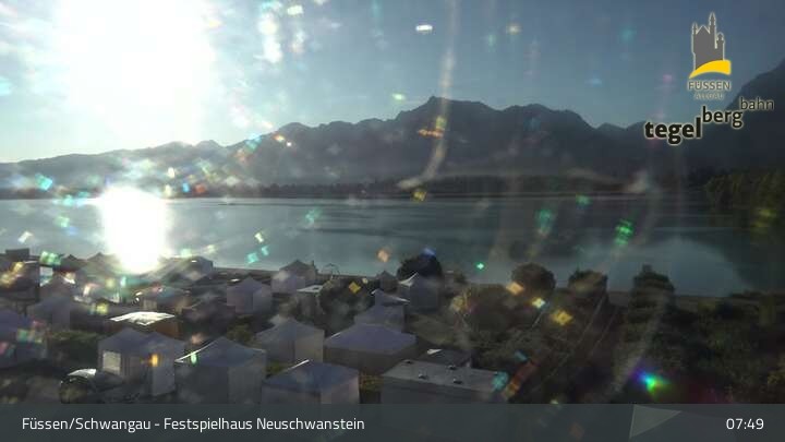 Archiv Foto Webcam Ludwigs Festspielhaus in Füssen