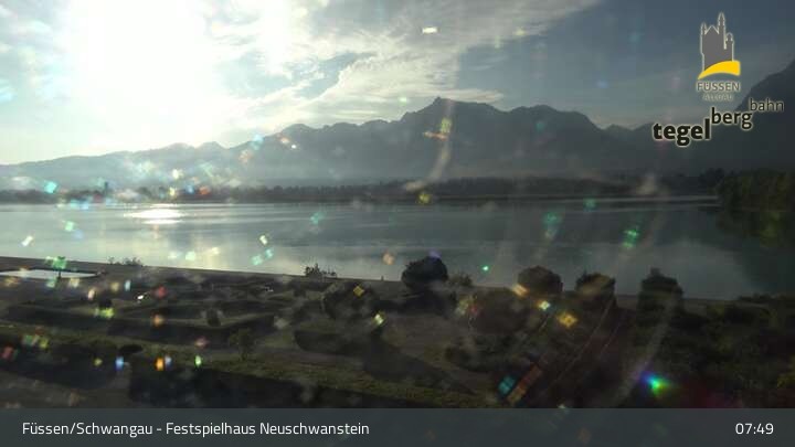 Archiv Foto Webcam Ludwigs Festspielhaus in Füssen