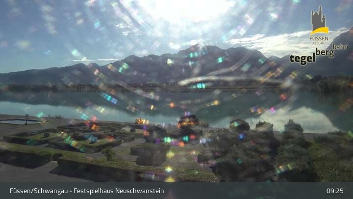 Archiv Foto Webcam Ludwigs Festspielhaus in Füssen