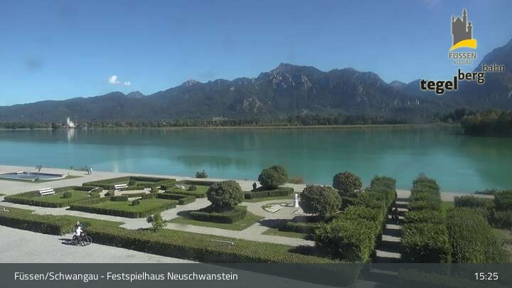 Archiv Foto Webcam Ludwigs Festspielhaus in Füssen