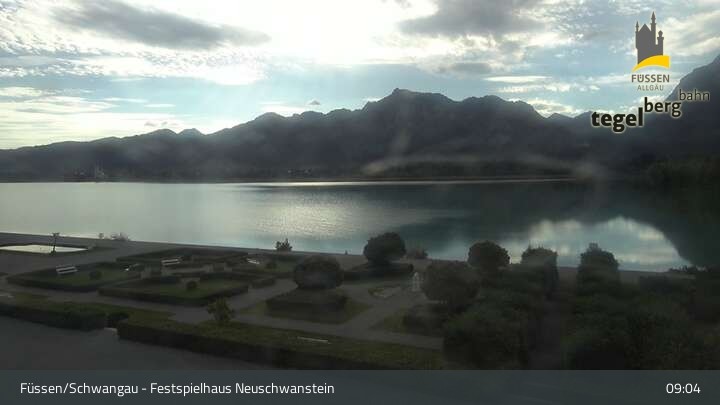 Archiv Foto Webcam Ludwigs Festspielhaus in Füssen