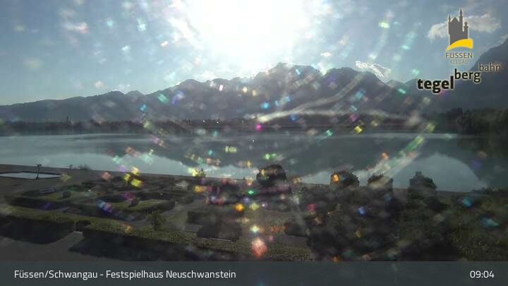 Archiv Foto Webcam Ludwigs Festspielhaus in Füssen