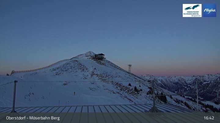 Archiv Foto Webcam Oberstdorf: Möserbahn Bergstation