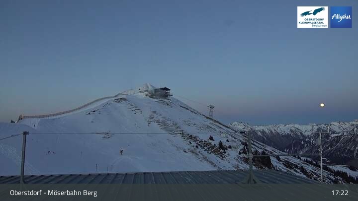 Archived image Webcam Oberstdorf: Möserbahn Top Station
