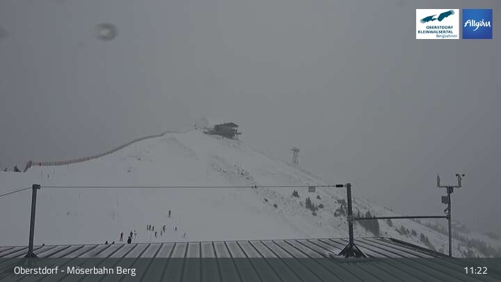 Archived image Webcam Oberstdorf: Möserbahn Top Station
