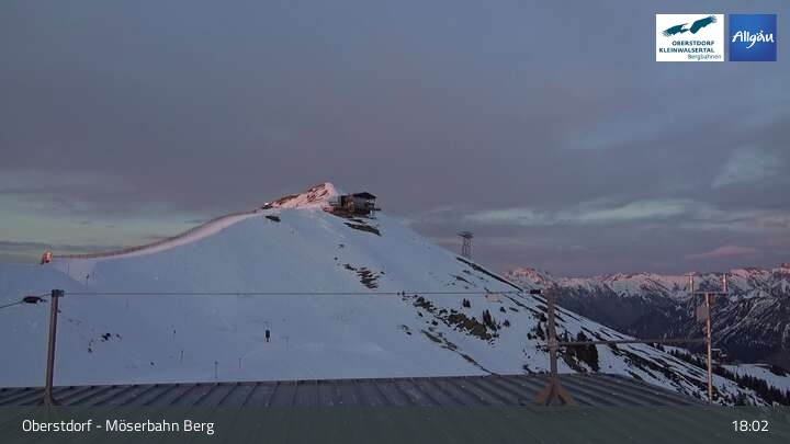 Archiv Foto Webcam Oberstdorf: Möserbahn Bergstation