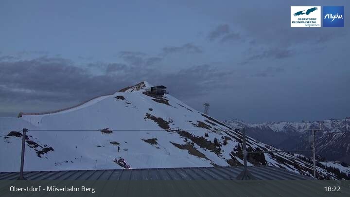 Archived image Webcam Oberstdorf: Möserbahn Top Station