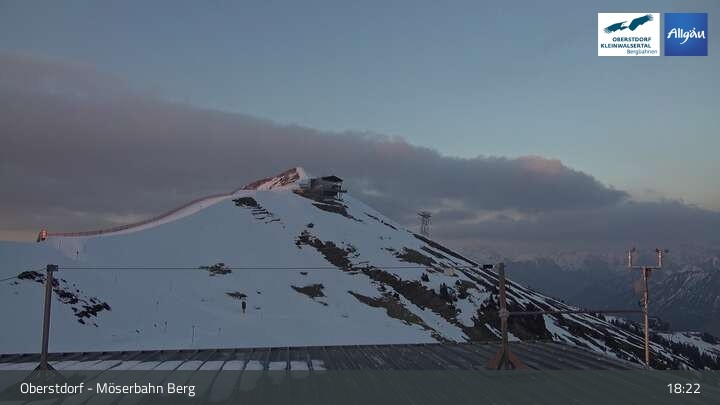 Archiv Foto Webcam Oberstdorf: Möserbahn Bergstation