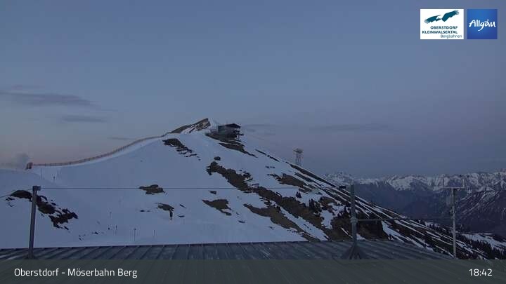 Archiv Foto Webcam Oberstdorf: Möserbahn Bergstation