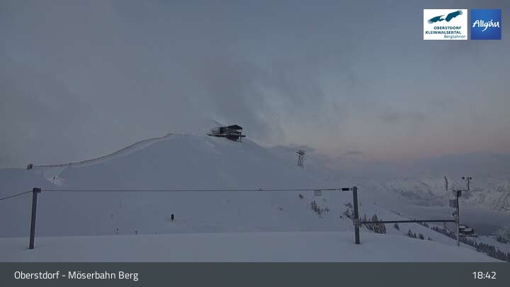 Archived image Webcam Oberstdorf: Möserbahn Top Station