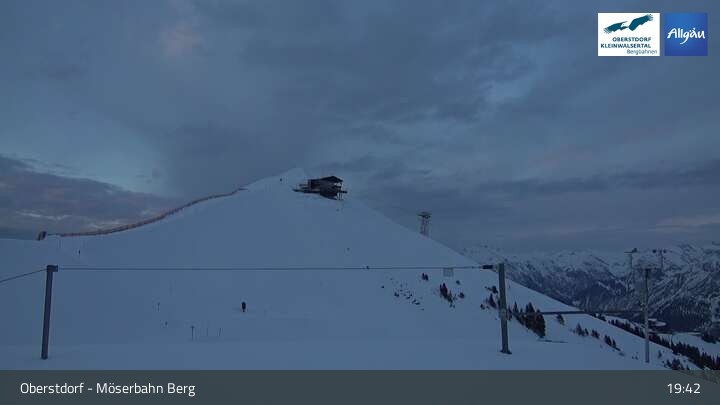 Archived image Webcam Oberstdorf: Möserbahn Top Station