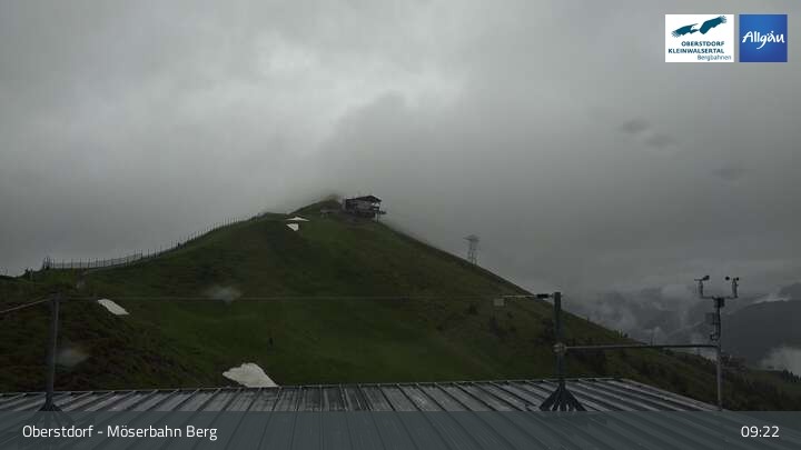 Archived image Webcam Oberstdorf: Möserbahn Top Station