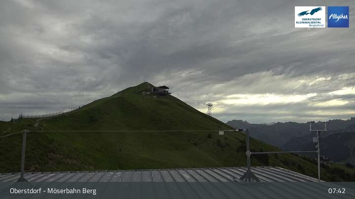 Archived image Webcam Oberstdorf: Möserbahn Top Station