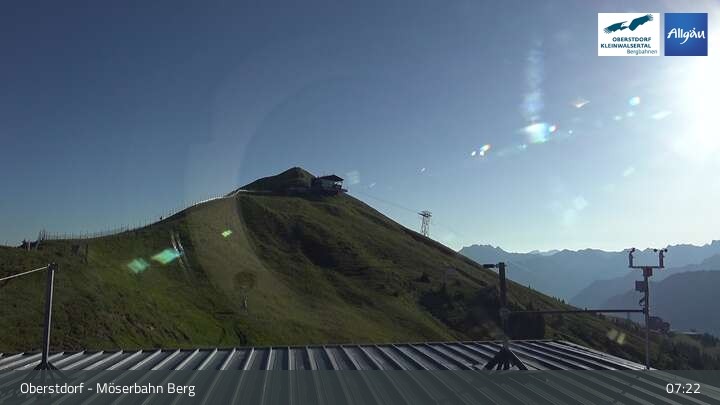 Archived image Webcam Oberstdorf: Möserbahn Top Station