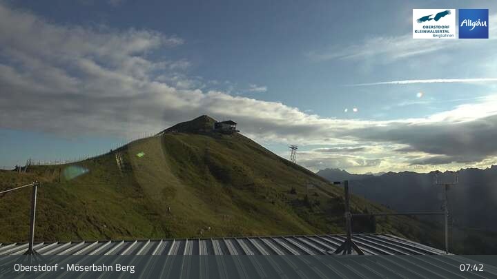 Archived image Webcam Oberstdorf: Möserbahn Top Station