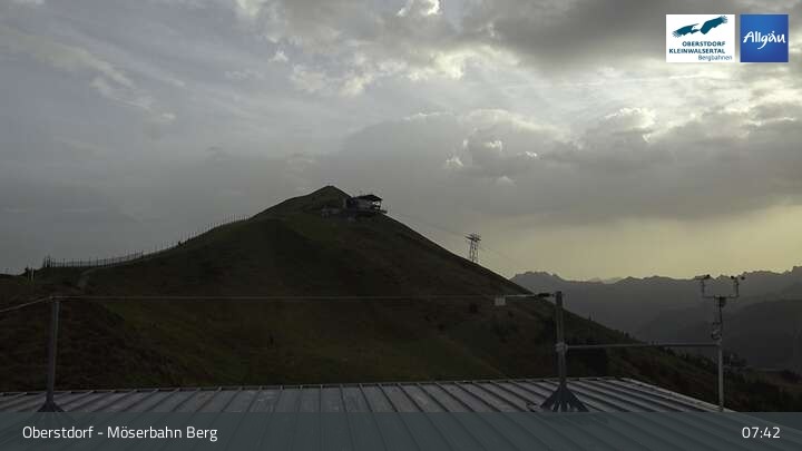 Archived image Webcam Oberstdorf: Möserbahn Top Station