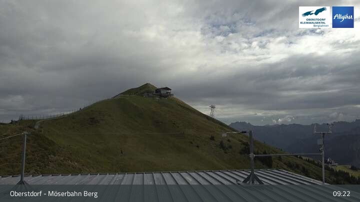 Archived image Webcam Oberstdorf: Möserbahn Top Station