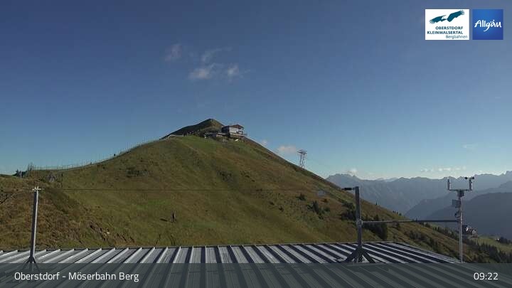 Archived image Webcam Oberstdorf: Möserbahn Top Station