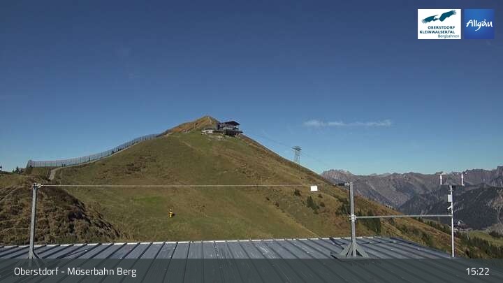 Archived image Webcam Oberstdorf: Möserbahn Top Station