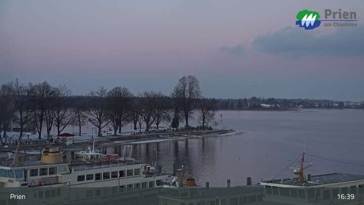 Archived image Webcam Lake Chiemsee - Prien Pier