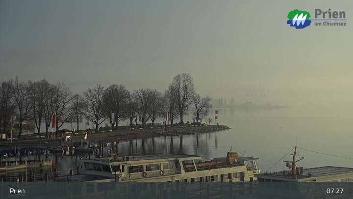 Archived image Webcam Lake Chiemsee - Prien Pier