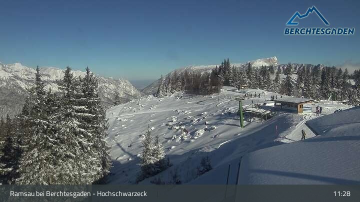 Archiv Foto Webcam Hochschwarzeck, Ramsau bei Berchtesgaden