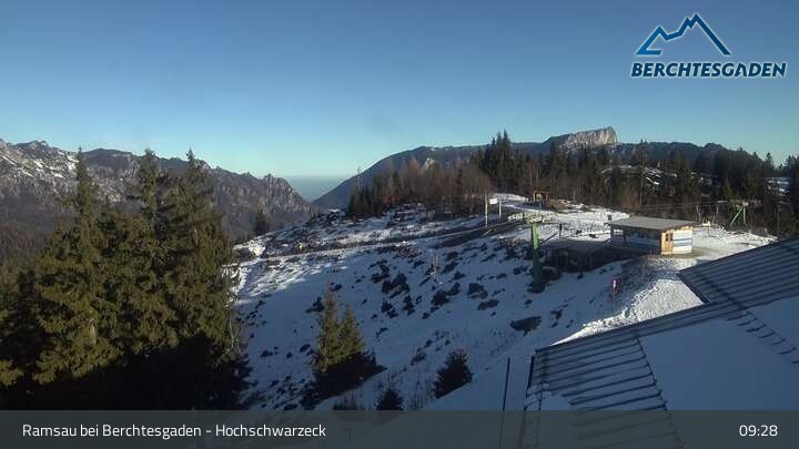 Archiv Foto Webcam Hochschwarzeck, Ramsau bei Berchtesgaden