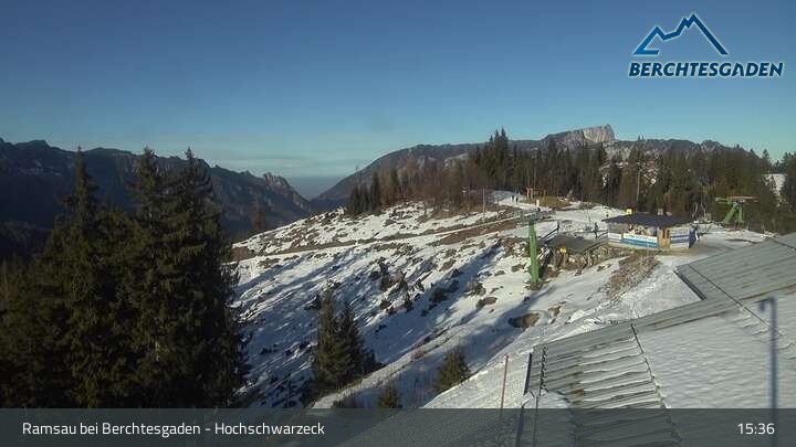 Archiv Foto Webcam Hochschwarzeck, Ramsau bei Berchtesgaden
