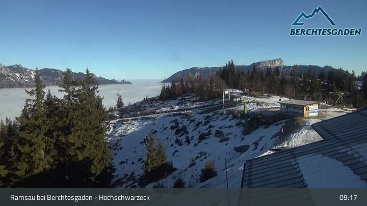 Archiv Foto Webcam Hochschwarzeck, Ramsau bei Berchtesgaden