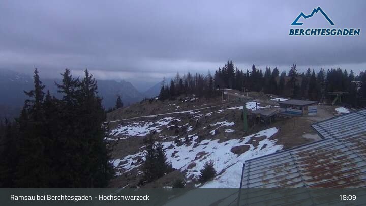 Archiv Foto Webcam Hochschwarzeck, Ramsau bei Berchtesgaden