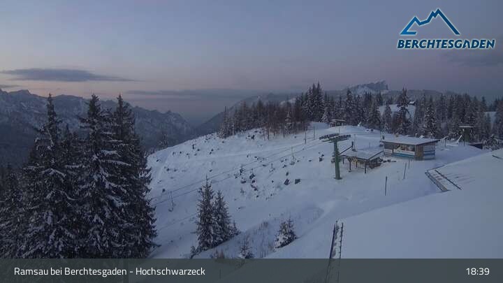 Archived image Webcam Ramsau bei Berchtesgaden: Hochschwarzeck
