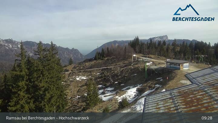 Archiv Foto Webcam Hochschwarzeck, Ramsau bei Berchtesgaden