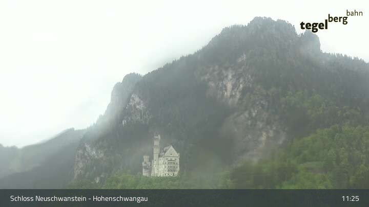 Archiv Foto Webcam Schloss Hohenschwangau