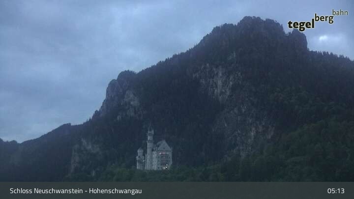 Archiv Foto Webcam Schloss Hohenschwangau