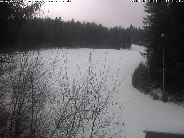 Archiv Foto Webcam Enzklösterle: Blick Skipiste