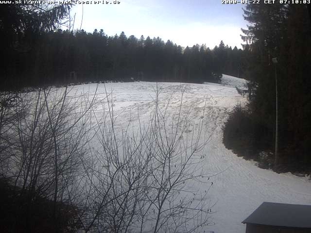 Archiv Foto Webcam Enzklösterle: Blick Skipiste