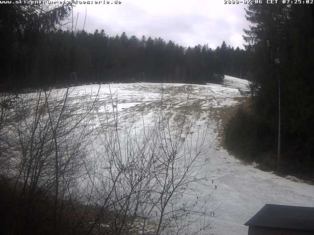 Archiv Foto Webcam Enzklösterle: Blick Skipiste