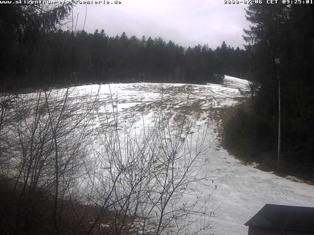 Archiv Foto Webcam Enzklösterle: Blick Skipiste