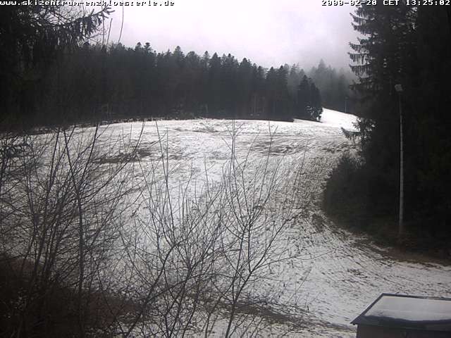Archiv Foto Webcam Enzklösterle: Blick Skipiste