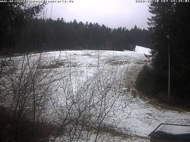 Archiv Foto Webcam Enzklösterle: Blick Skipiste