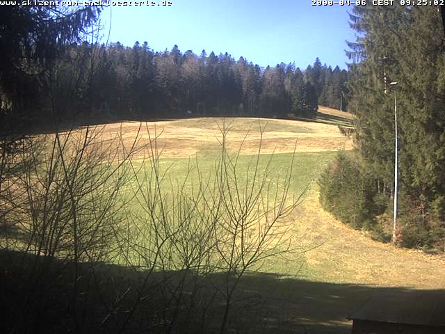 Archiv Foto Webcam Enzklösterle: Blick Skipiste