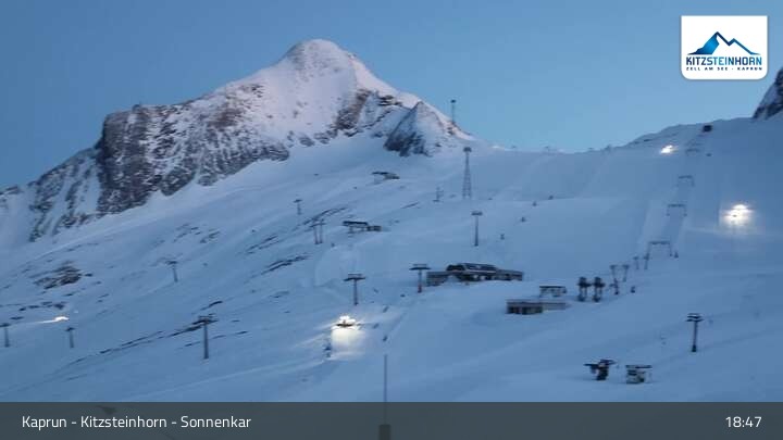 Archived image Webcam Sonnenkar at Kitzsteinhorn mountain