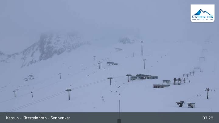 Archiv Foto Webcam Sonnenkar am Kitzsteinhorn