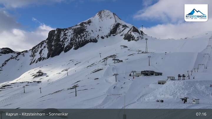 Archived image Webcam Sonnenkar at Kitzsteinhorn mountain