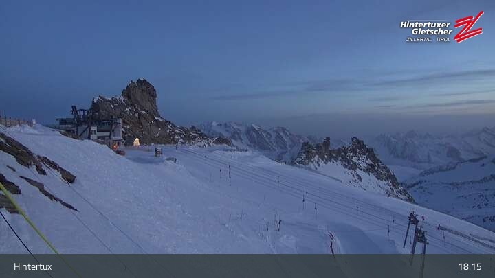 Archiv Foto Webcam Hintertuxer Gletscher: Gefrorene Wand