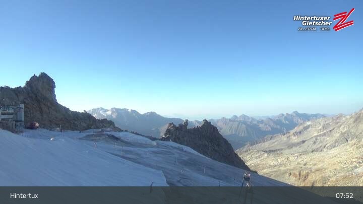 Archiv Foto Webcam Hintertuxer Gletscher: Gefrorene Wand