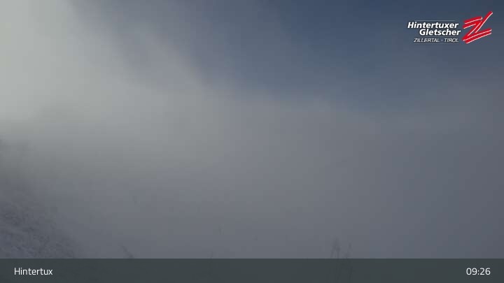 Archiv Foto Webcam Hintertuxer Gletscher: Gefrorene Wand
